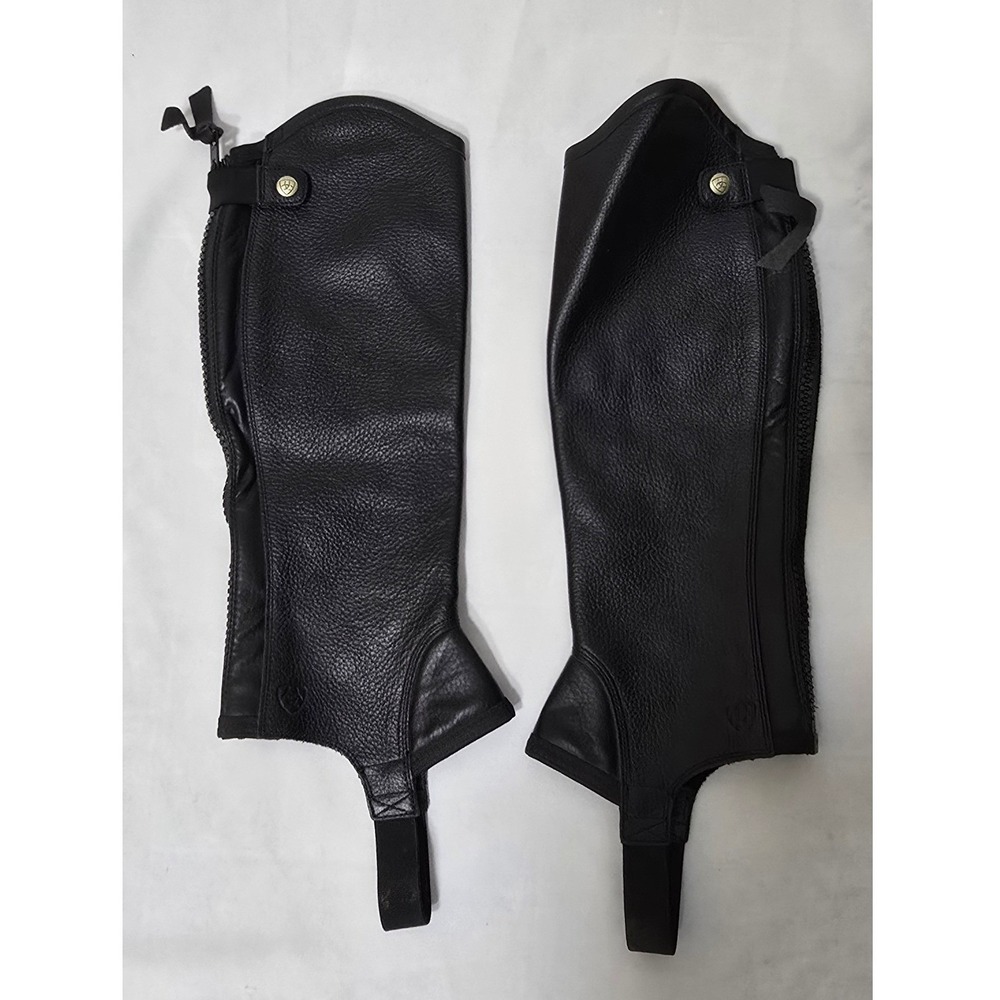 Ariat Concord Half Chap MS Black Equestrian Riding Western Rugged